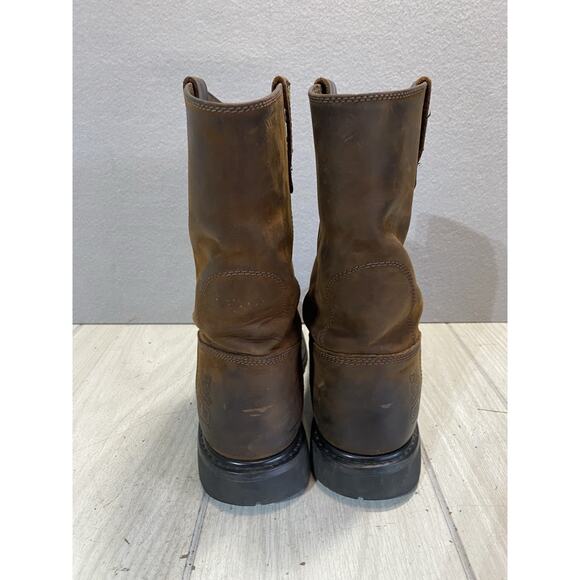 CAT Caterpillar Mens Revolver Steel Toe Work Boot Leather Size 10.5